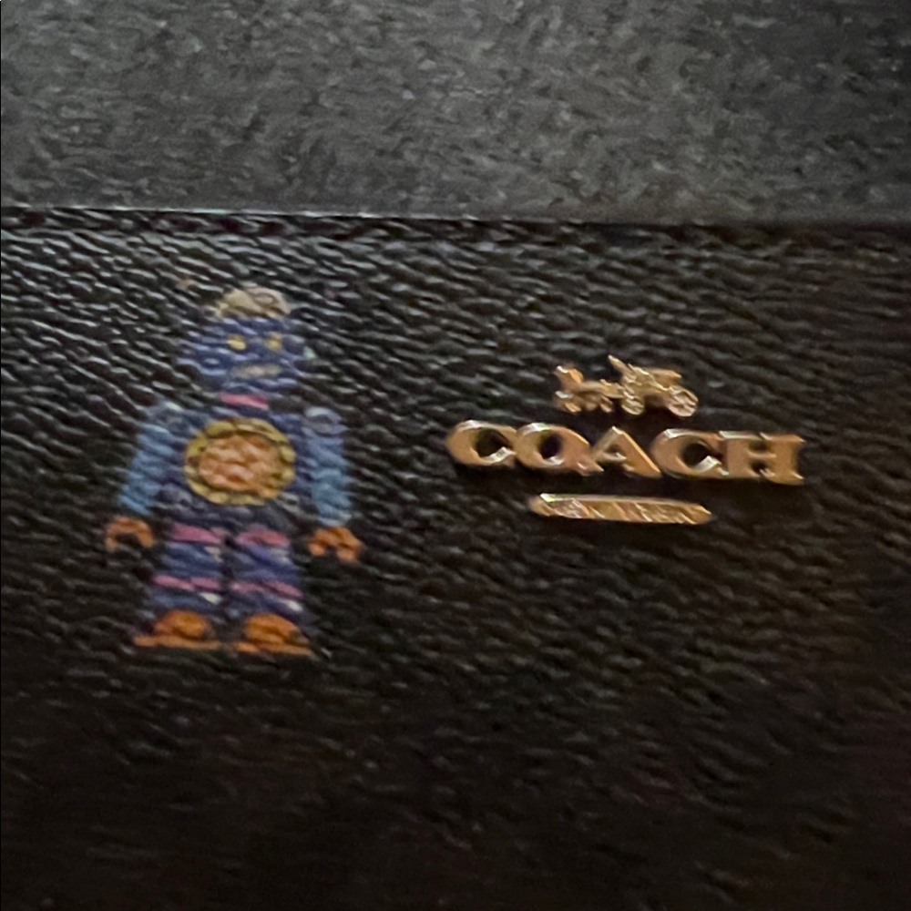 Coach cosmic long wallet with strap. - Picture 9 of 10